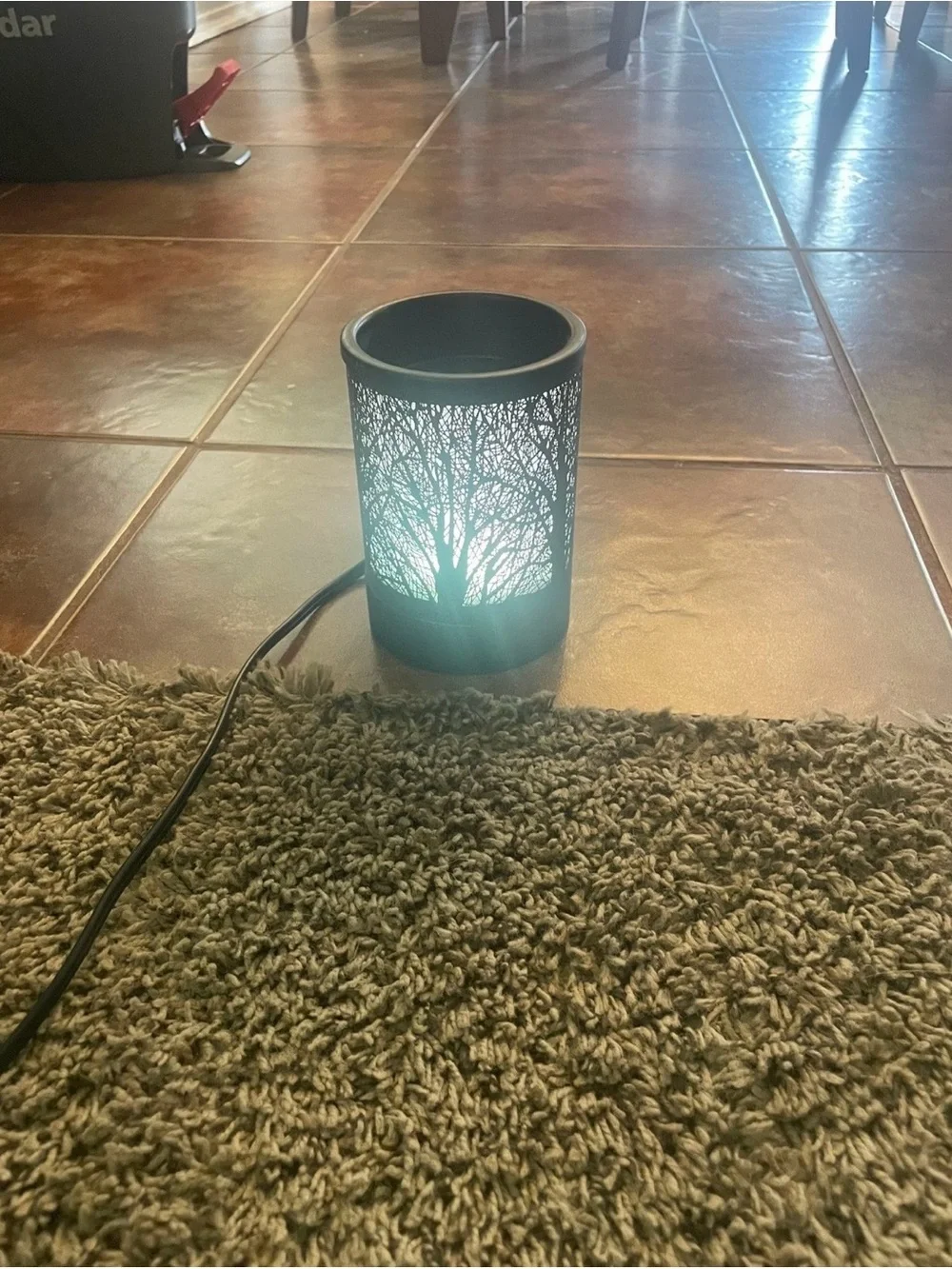 Color changing Tree Silhouette Electric Accent Lamp/wax warmer NEVER used